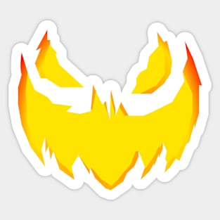 Halloween Flamming Jack Sticker